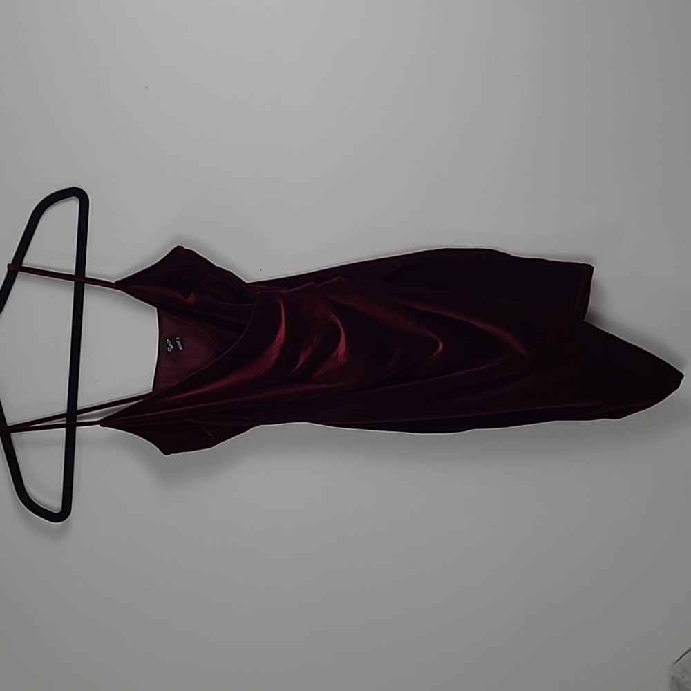 Windsor strappy wrap velvet cocktail party mini dress